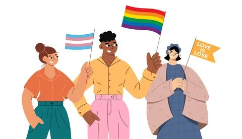 Gender tolerance picture. Stock Illustration