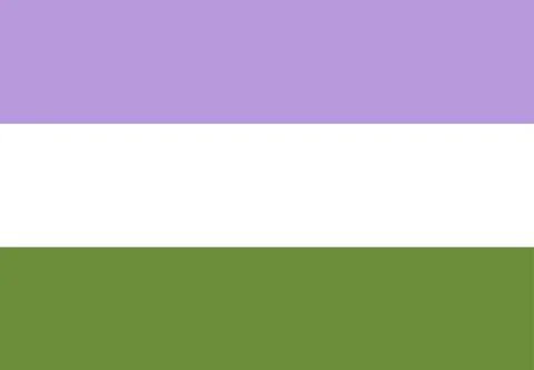 Genderqueer Flag Pride vector illustration. Stock Illustration