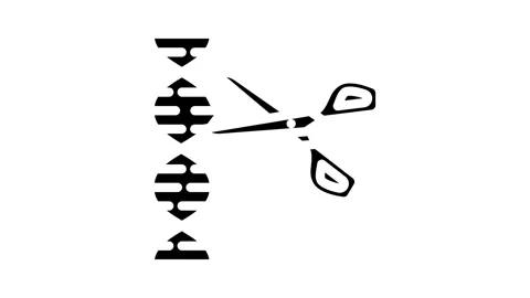 Gene editing scissors genetic glyph icon animation Stock Footage 326731350