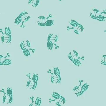 Gene editing scissors genetic line seamless pattern Stock Illustration
