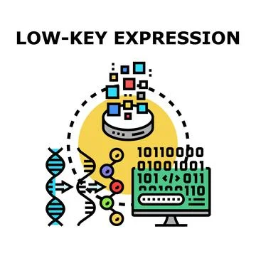 Gene expression regulation and bioinformatics research concept Stock-Illustration