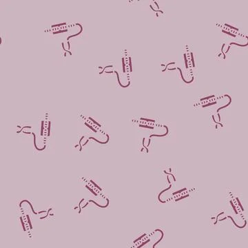 Gene genetic engineering glyph vector seamless pattern Illustrazione stock