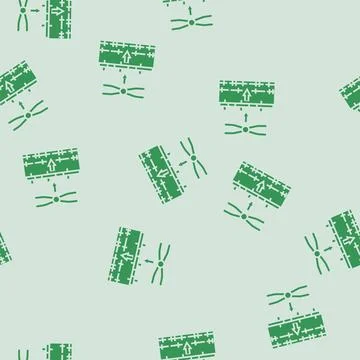 Gene mapping cryptogenetics glyph seamless pattern イラスト素材