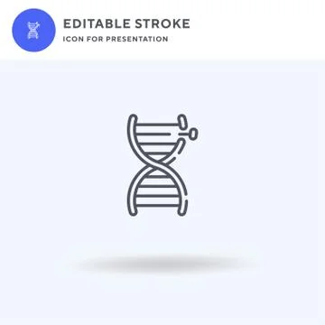 Gene Therapy icon vector, filled flat sign, solid pictogram isolated on white 스톡 일러스트