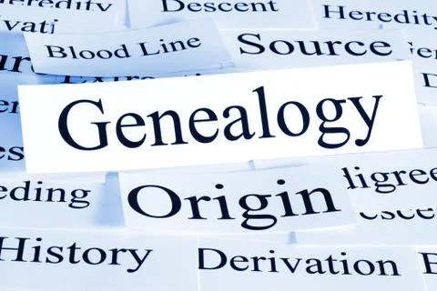 Genealogy concept Stock Photos