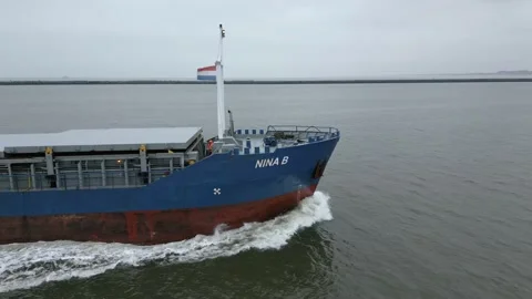 General cargo ship Nina B Stock Footage 232236859