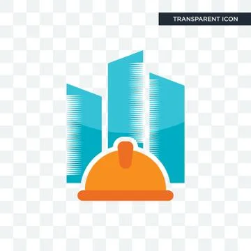 General contractor vector icon isolated on transparent background, general co Stock Illustration