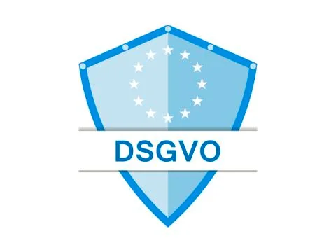 General data protection regulation, abbreviation: DSGVO. Protection of natura 스톡 일러스트