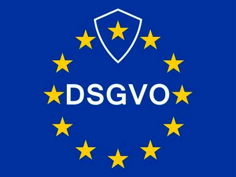 General data protection regulation, abbreviation: DSGVO. Protection of natura 스톡 일러스트