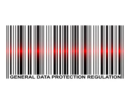 General Data Protection Regulation Barcode Stock Illustration