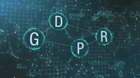 General data protection regulation GDPR Stock Footage 88772042