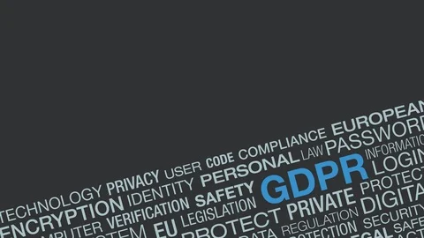 General data protection regulation GDPR Stock Footage 112021882