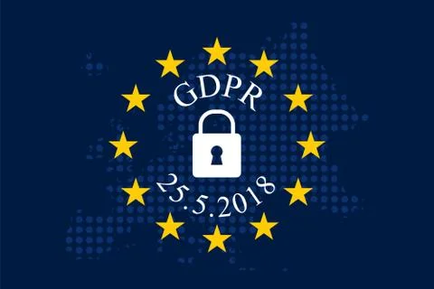 General Data Protection Regulation (GDPR) Stock Illustration