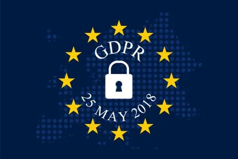 General Data Protection Regulation (GDPR) Stock Illustration