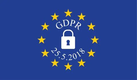 General Data Protection Regulation (GDPR) Stock Illustration