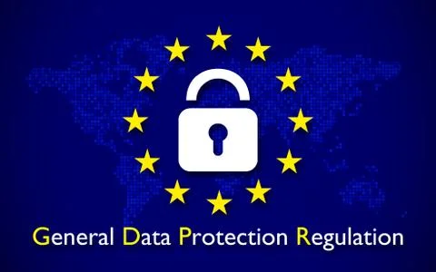 General Data Protection Regulation (GDPR) 库存插图