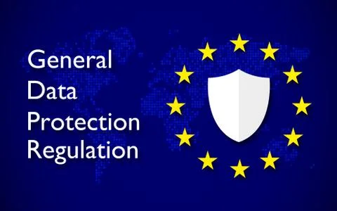 General Data Protection Regulation (GDPR) 库存插图
