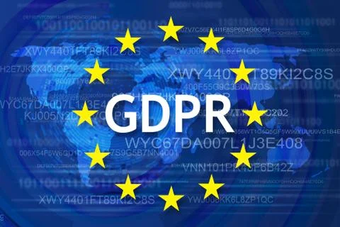 General Data Protection Regulation (GDPR) 库存插图