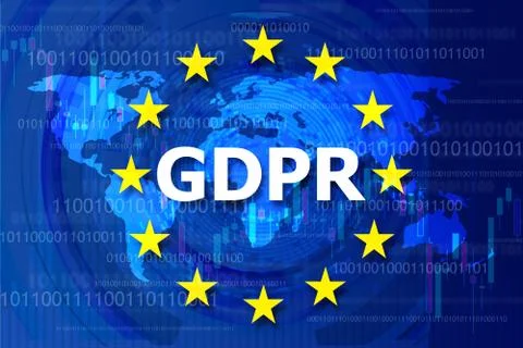 General Data Protection Regulation (GDPR) 库存插图