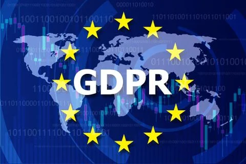 General Data Protection Regulation (GDPR) 库存插图