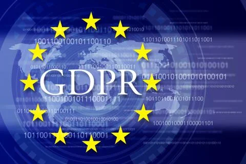 General Data Protection Regulation (GDPR) 库存插图