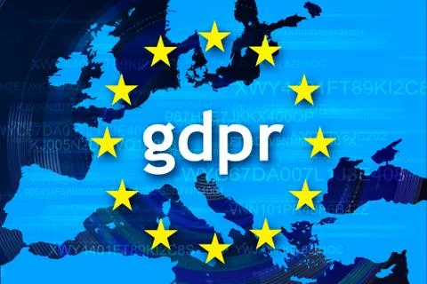 General Data Protection Regulation (GDPR) 库存插图