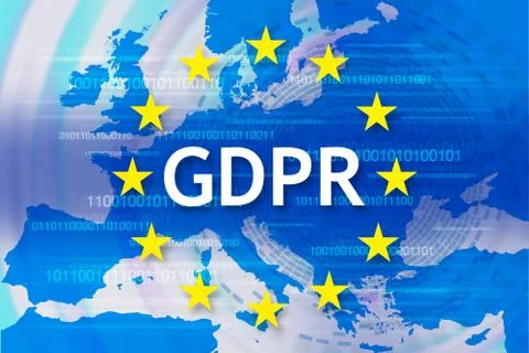 General Data Protection Regulation (GDPR) 库存插图