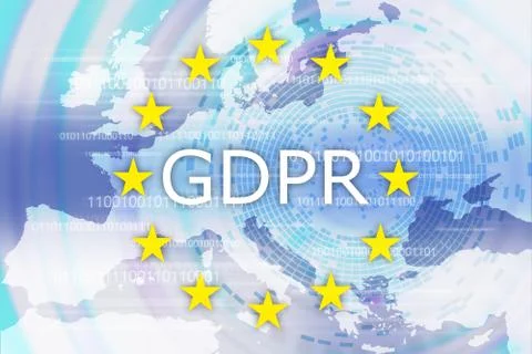 General Data Protection Regulation (GDPR) 库存插图