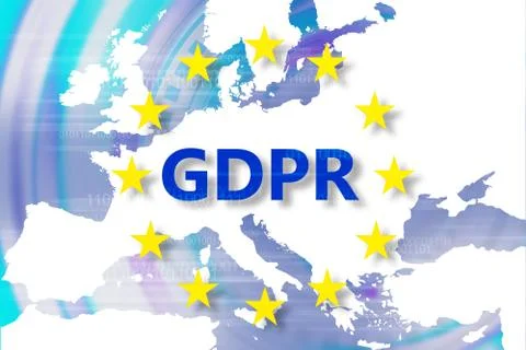 General Data Protection Regulation (GDPR) 库存插图