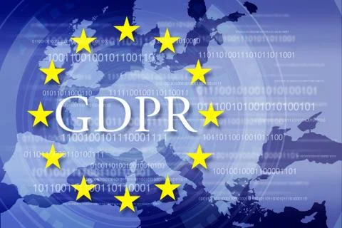 General Data Protection Regulation (GDPR) 库存插图