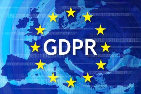 General Data Protection Regulation (GDPR) 库存插图
