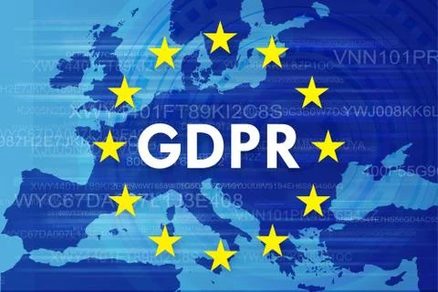 General Data Protection Regulation (GDPR) 库存插图