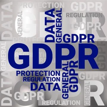 General Data Protection Regulation. GDPR concept, vector illustration. 스톡 일러스트