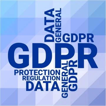 General Data Protection Regulation. GDPR concept, vector illustration. 스톡 일러스트