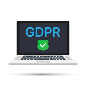 General Data Protection Regulation - GDPR isometric concept. Vector illustrat Stock Illustration