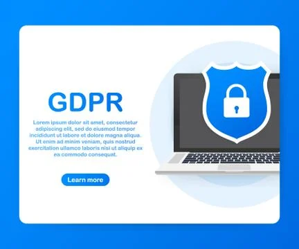 General Data Protection Regulation - GDPR isometric concept. Vector illustrat 스톡 일러스트