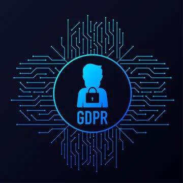 General Data Protection Regulation GDPR Vector illustration Illustrazione stock