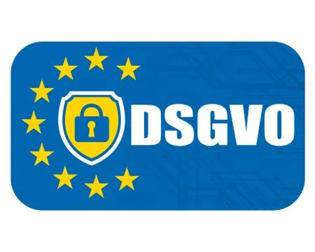 General data protection regulation german mutation. DSGVO Stock Illustration