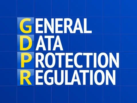 General Data Protection Regulation. Stock Illustration