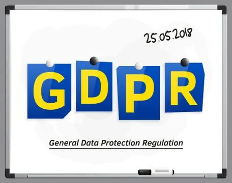 General Data Protection Regulation. Stock Illustration