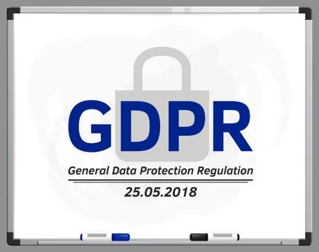 General Data Protection Regulation. Stock Illustration