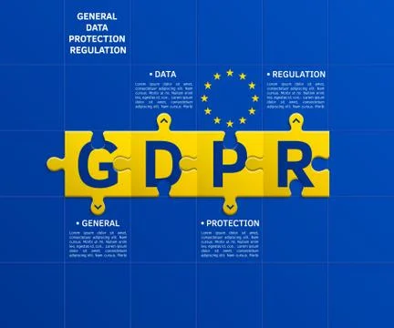 General Data Protection Regulation. Stock Illustration