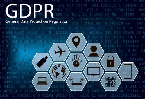 General Data Protection Regulation. 스톡 일러스트
