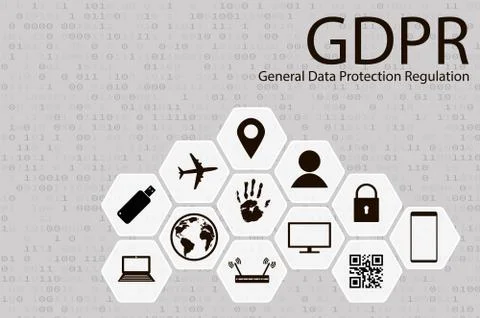 General Data Protection Regulation. イラスト素材
