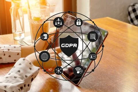 General Data Protection Regulation. Stock Photos