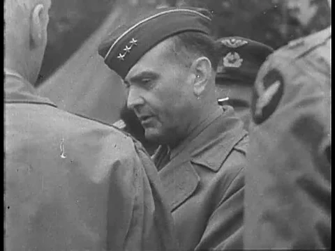 General Eaker inspects troops based in Ukraine, and awards the Legion of Merit Stock Footage 75071379