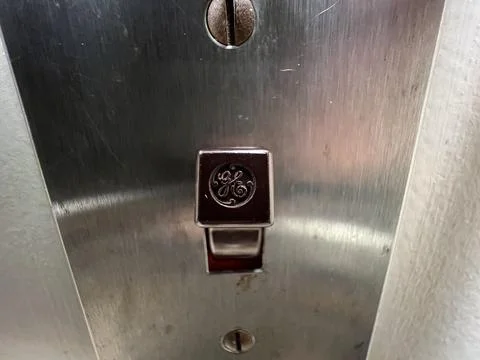 General Electric Light Switch - Macro Shot Stock Photos