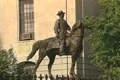 General Hooker statue in front of Massachusetts State House Footage