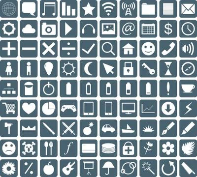 General icon set Illustrazione stock