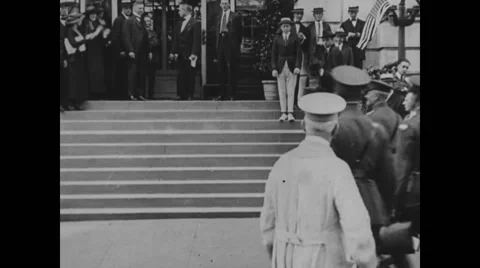 General John J Pershing at Shoreham hotel Stock Footage